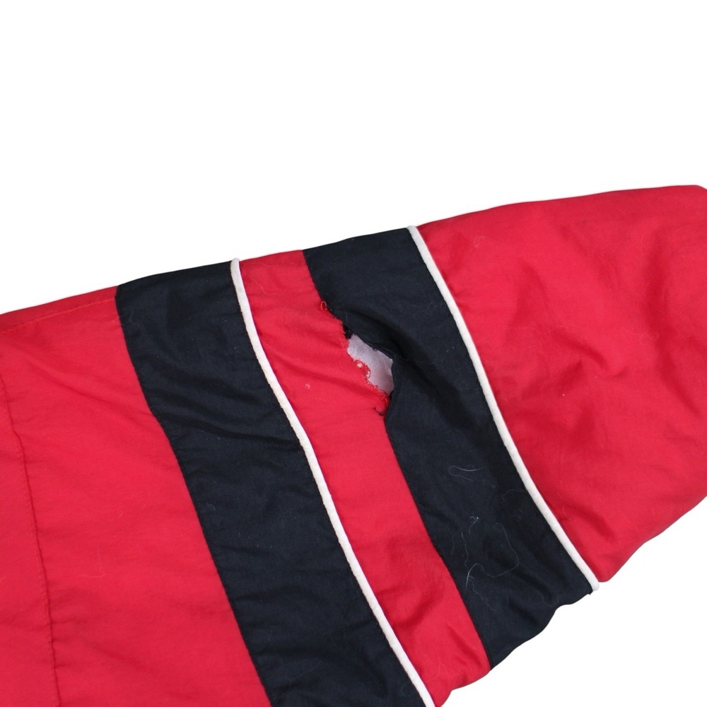 Vintage Nebraska Huskers Hooded Pullover Puffer Jacket Red Black Youth Small - Picture 6 of 6